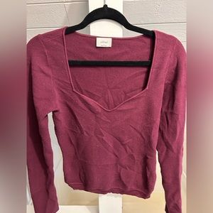 Wilfred Large Tuscany Sweater in Spiced Burgundy